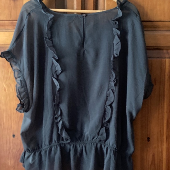 American Eagle Grey Blouse Size XXL - Picture 2 of 3